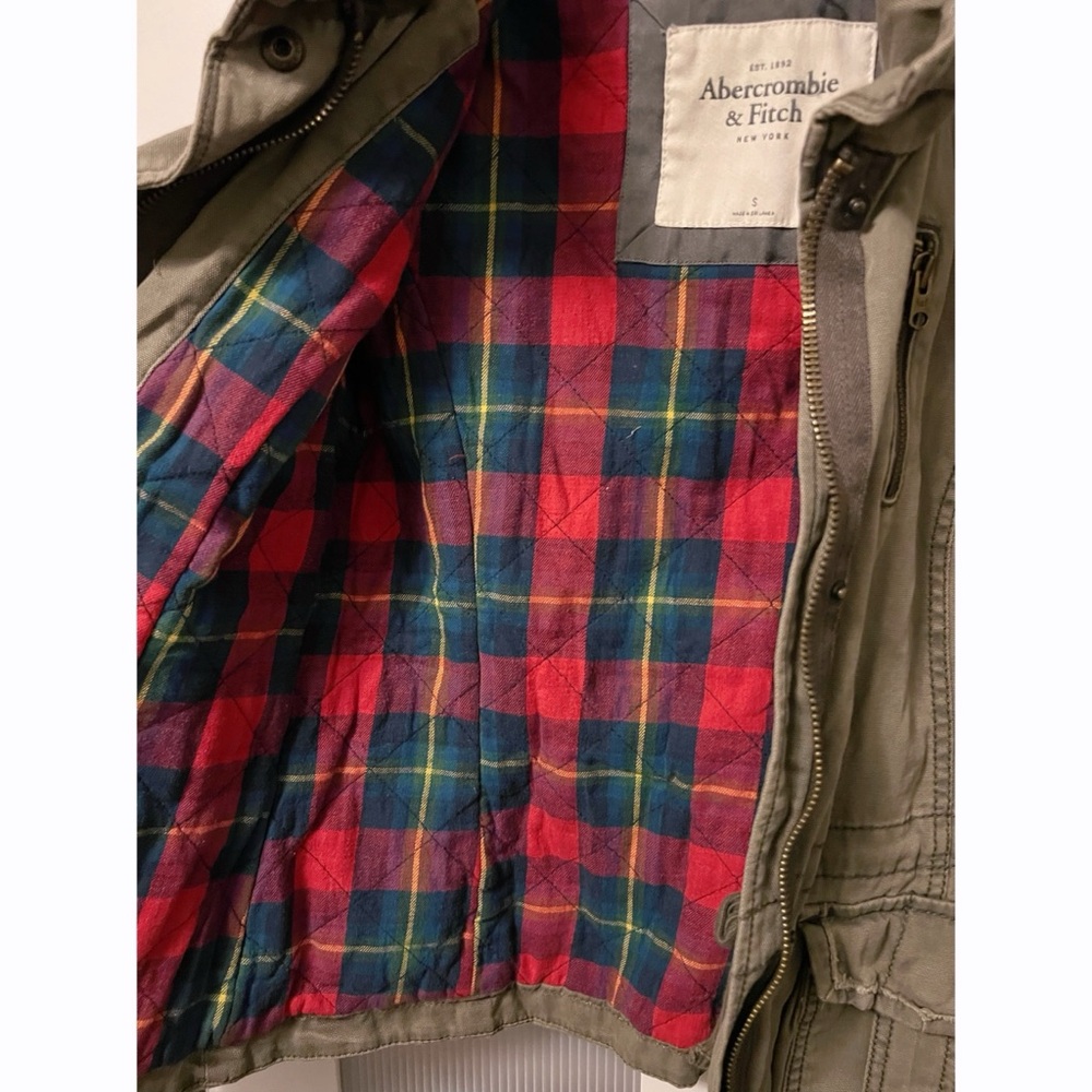 Vintage Abercrombie & Fitch A&F Dark Green Fully Lined Jacket Y2K - Picture 4 of 11